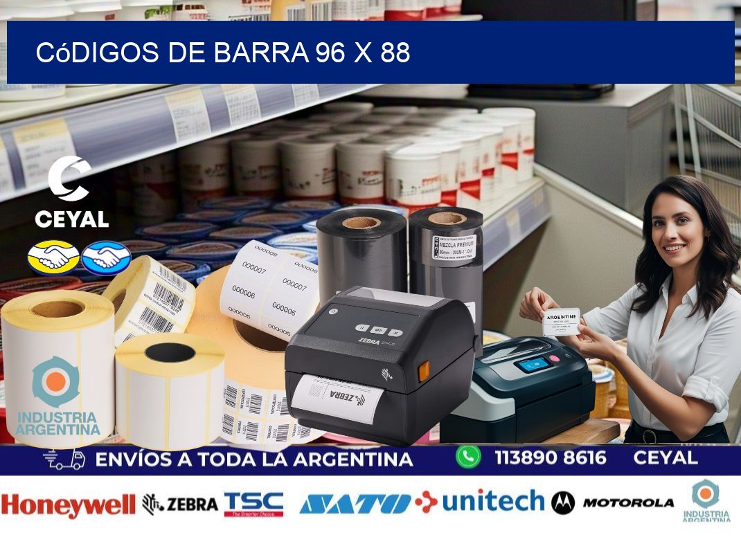 códigos de barra 96 x 88