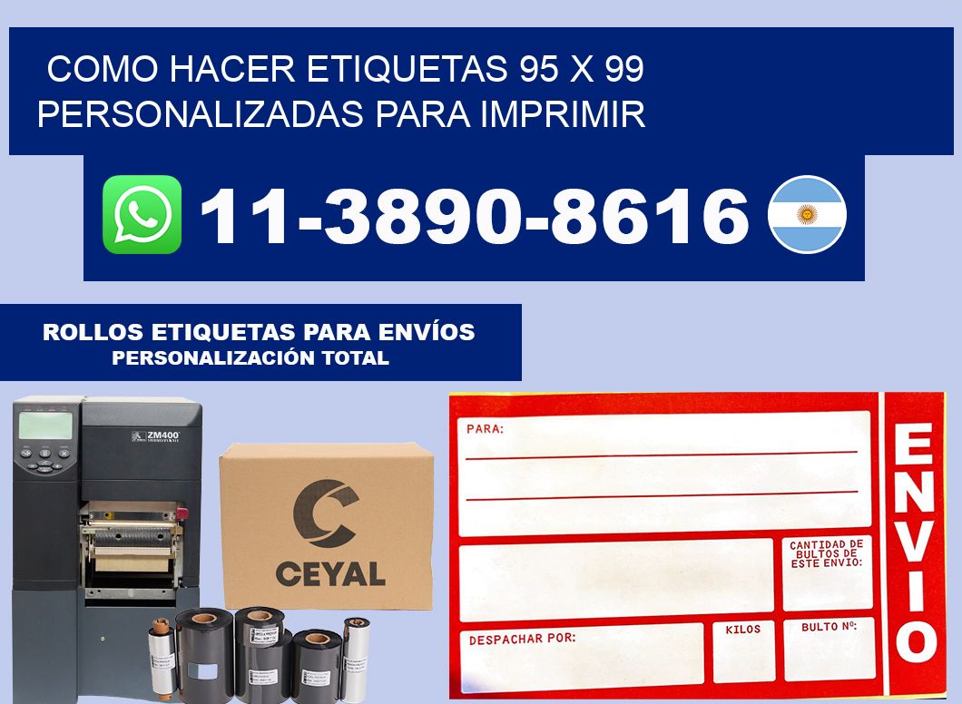 como hacer etiquetas 95 x 99 personalizadas para imprimir
