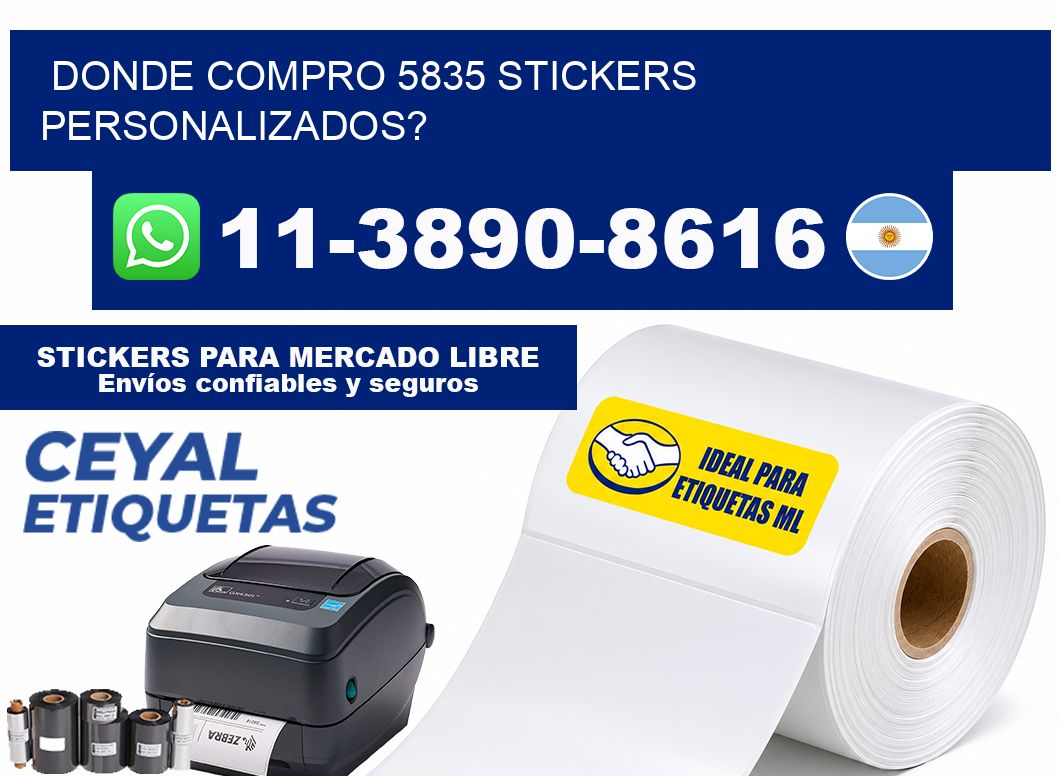 donde compro 5835 stickers personalizados?