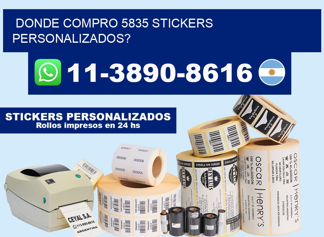 donde compro 5835 stickers personalizados?