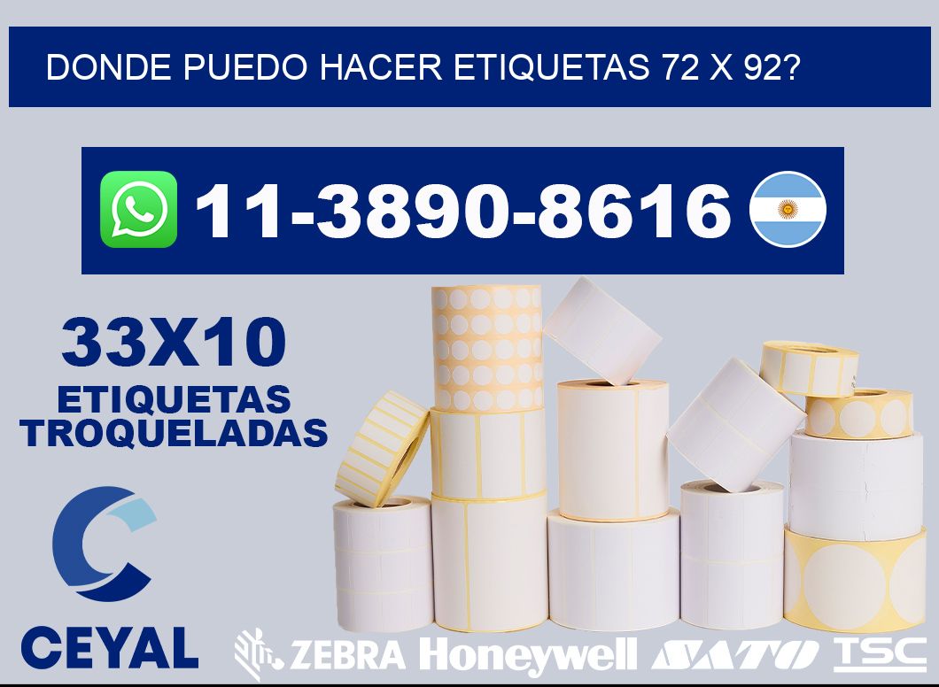 donde puedo hacer etiquetas 72 x 92?