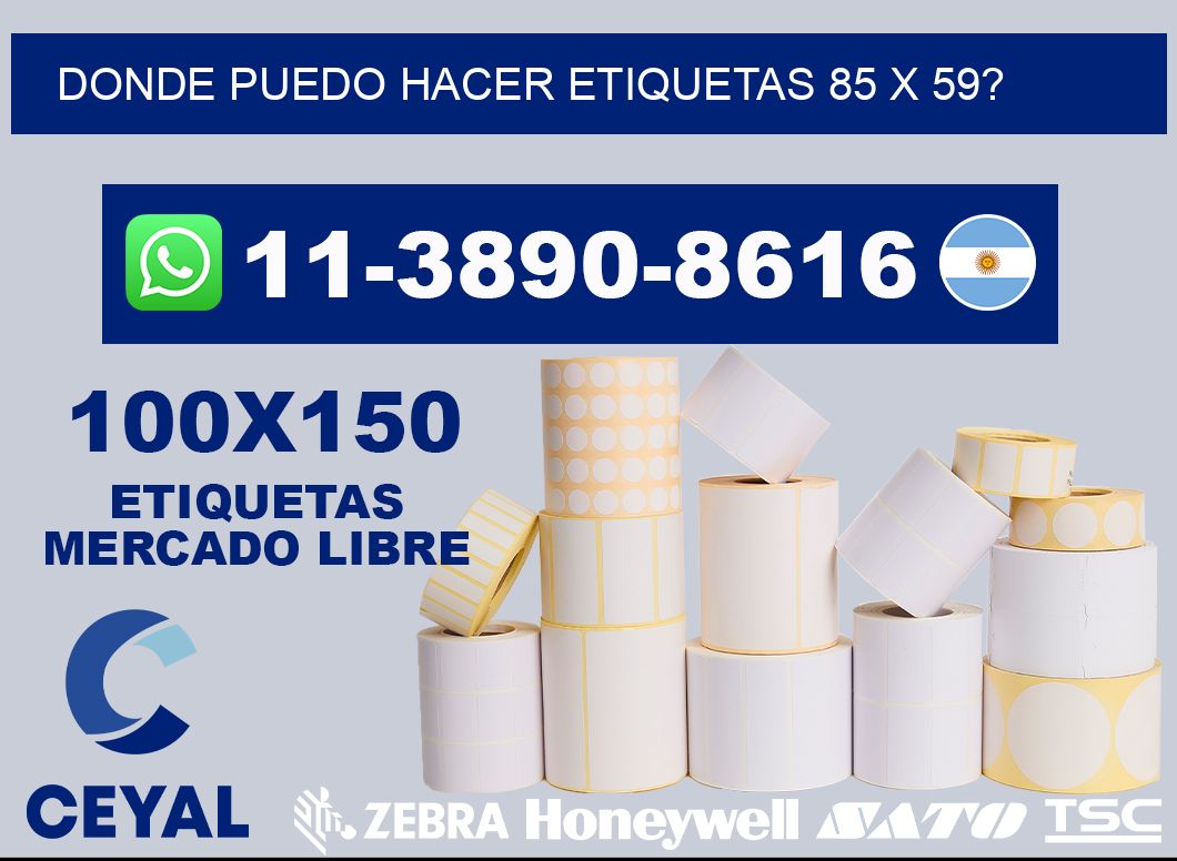 donde puedo hacer etiquetas 85 x 59?