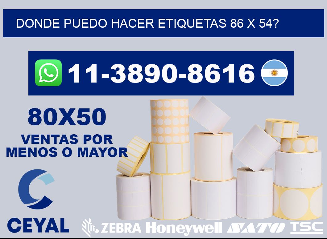 donde puedo hacer etiquetas 86 x 54?