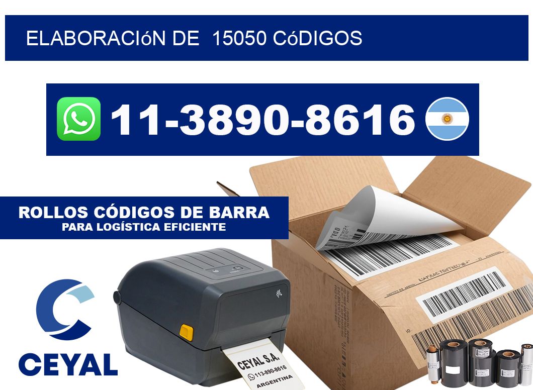 elaboración de  15050 códigos