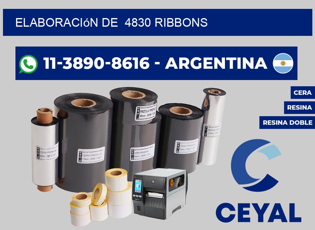elaboración de  4830 ribbons
