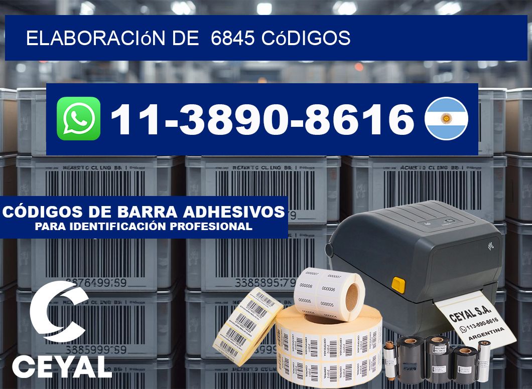 elaboración de  6845 códigos