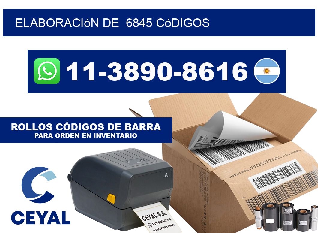 elaboración de  6845 códigos