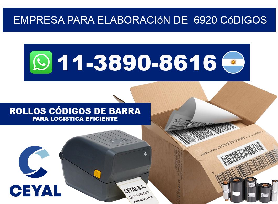 empresa para elaboración de  6920 códigos