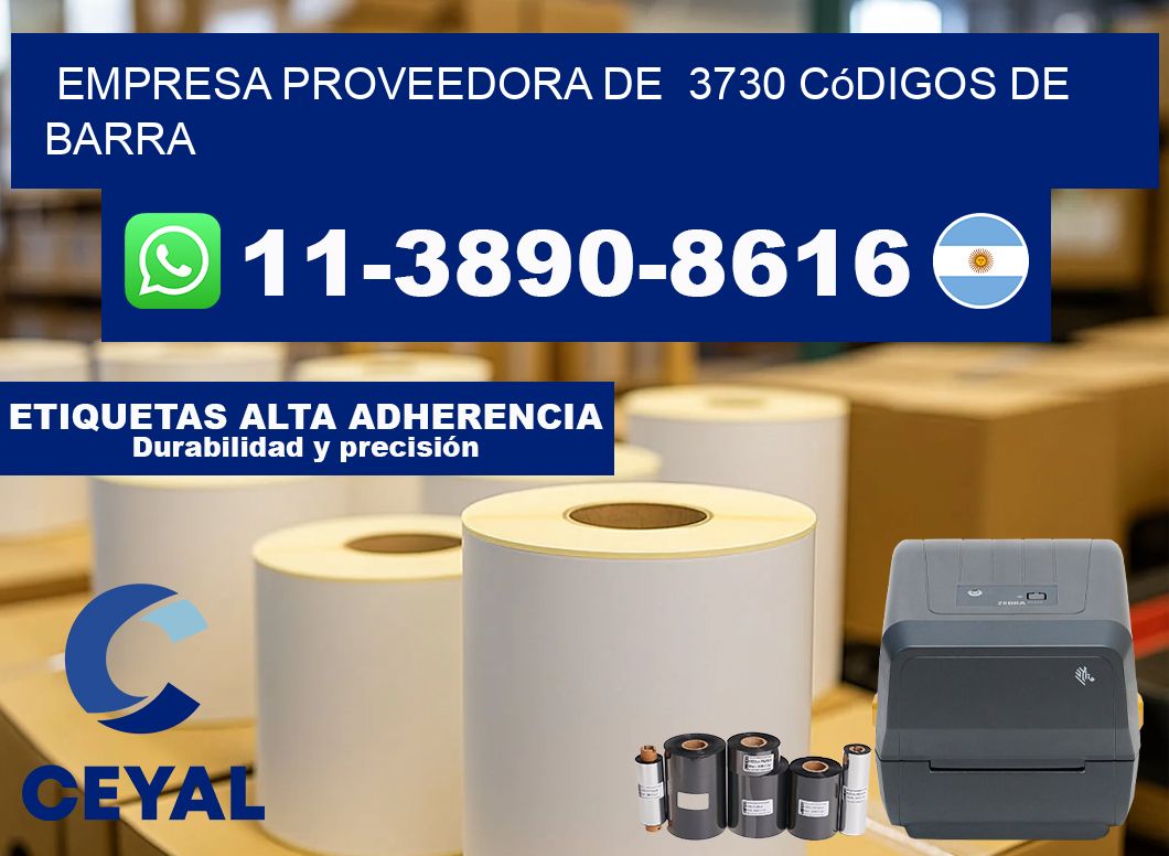 empresa proveedora de 3730 códigos de barra