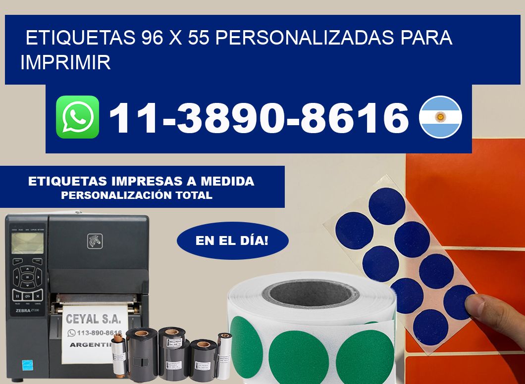 etiquetas 96 x 55 personalizadas para imprimir