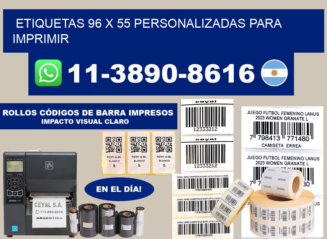 etiquetas 96 x 55 personalizadas para imprimir