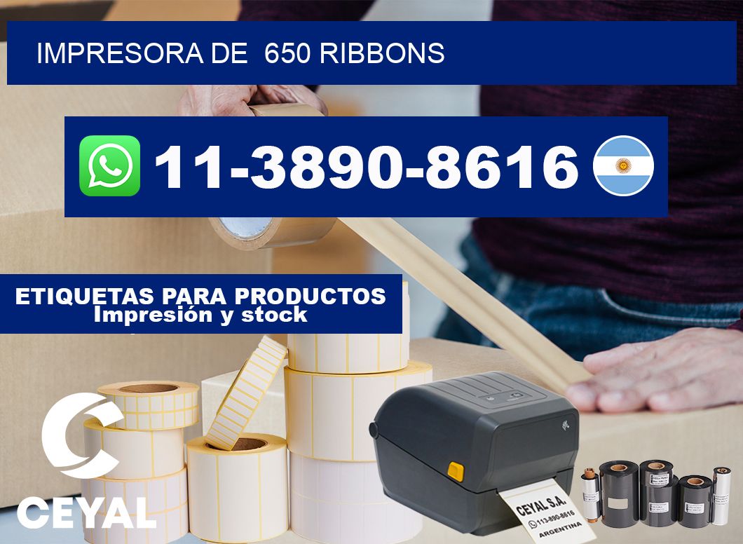 impresora de 650 ribbons