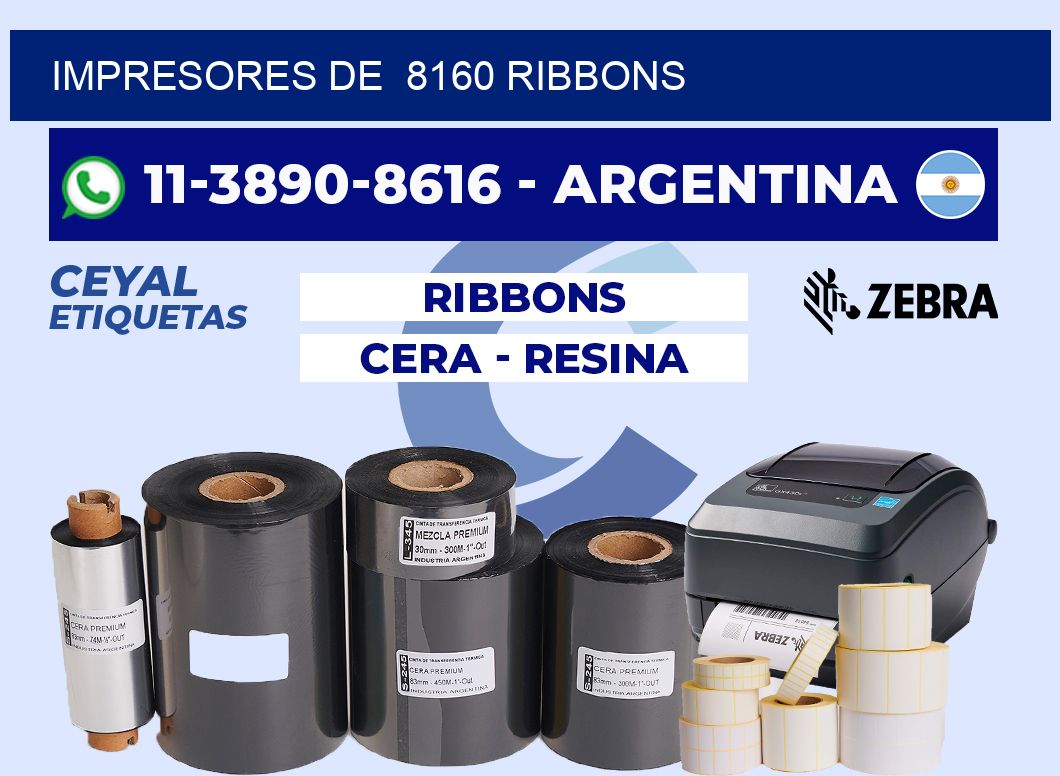 impresores de  8160 ribbons