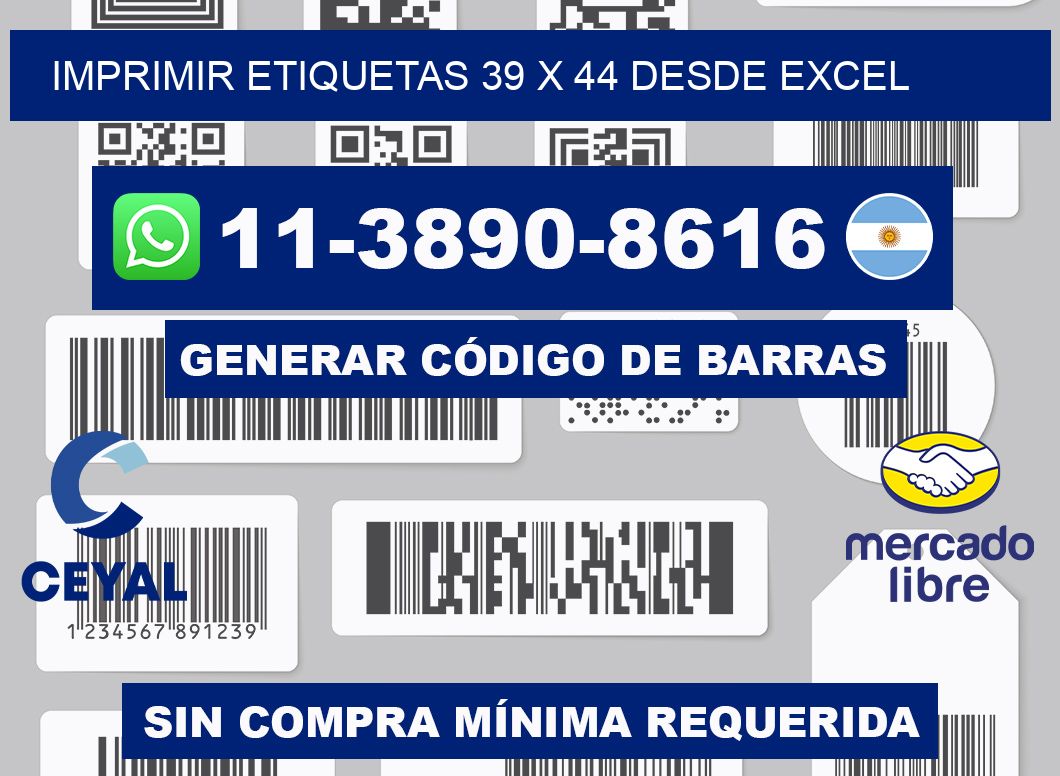 imprimir etiquetas 39 x 44 desde excel