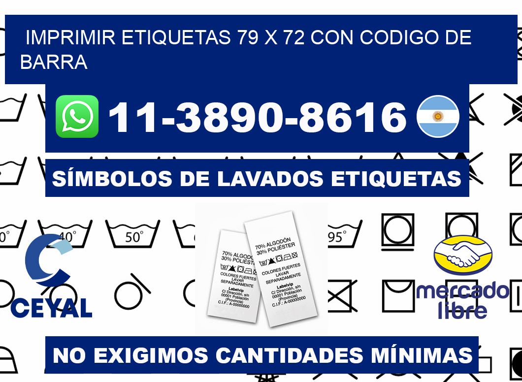 imprimir etiquetas 79 x 72 con codigo de barra
