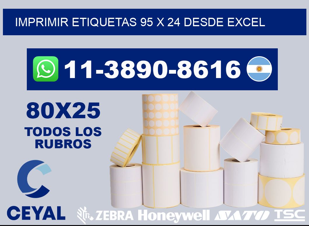 imprimir etiquetas 95 x 24 desde excel