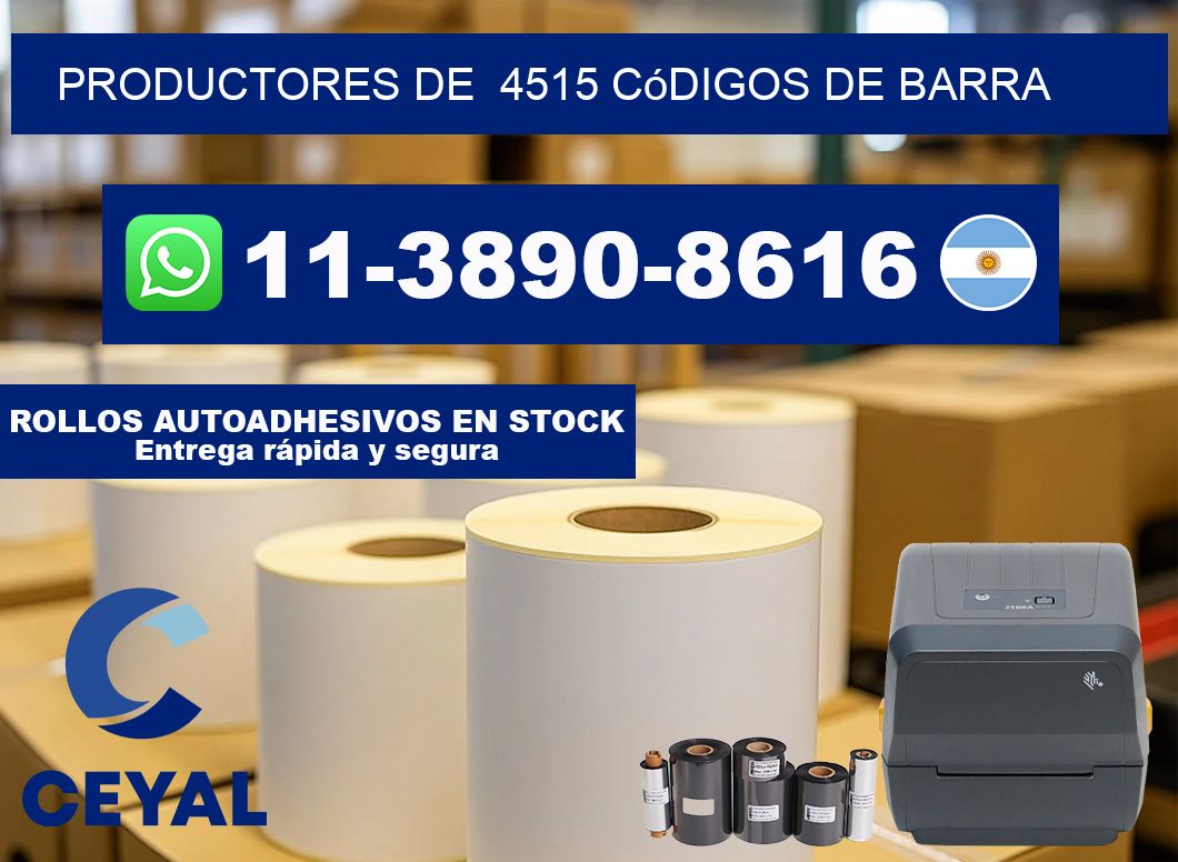productores de  4515 códigos de barra