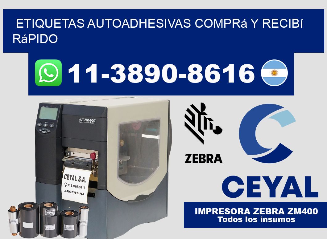 ETIQUETAS AUTOADHESIVAS Comprá y recibí rápido