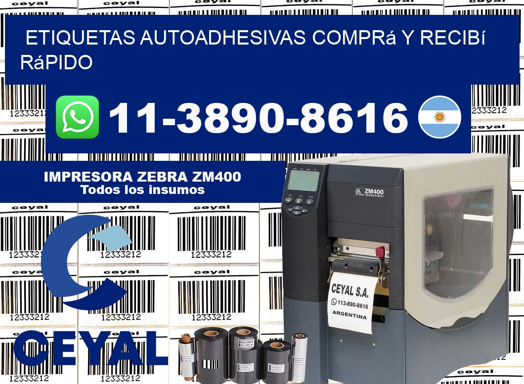 ETIQUETAS AUTOADHESIVAS Comprá y recibí rápido