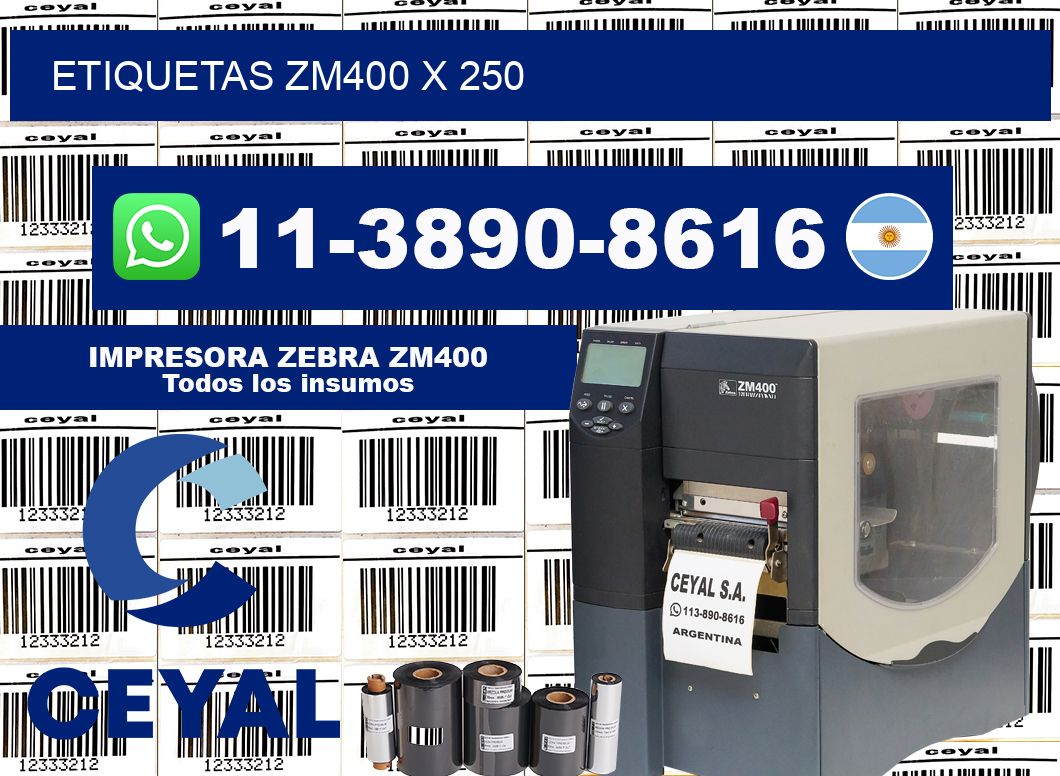 ETIQUETAS ZM400 X 250