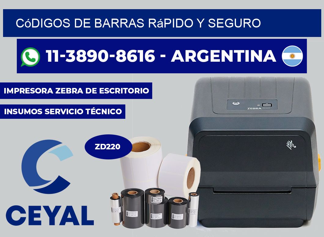 códigos de barras rápido y seguro
