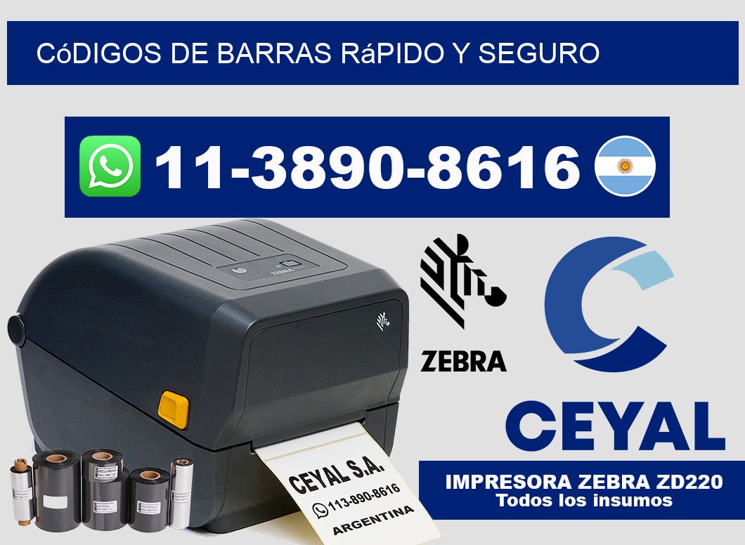 códigos de barras rápido y seguro