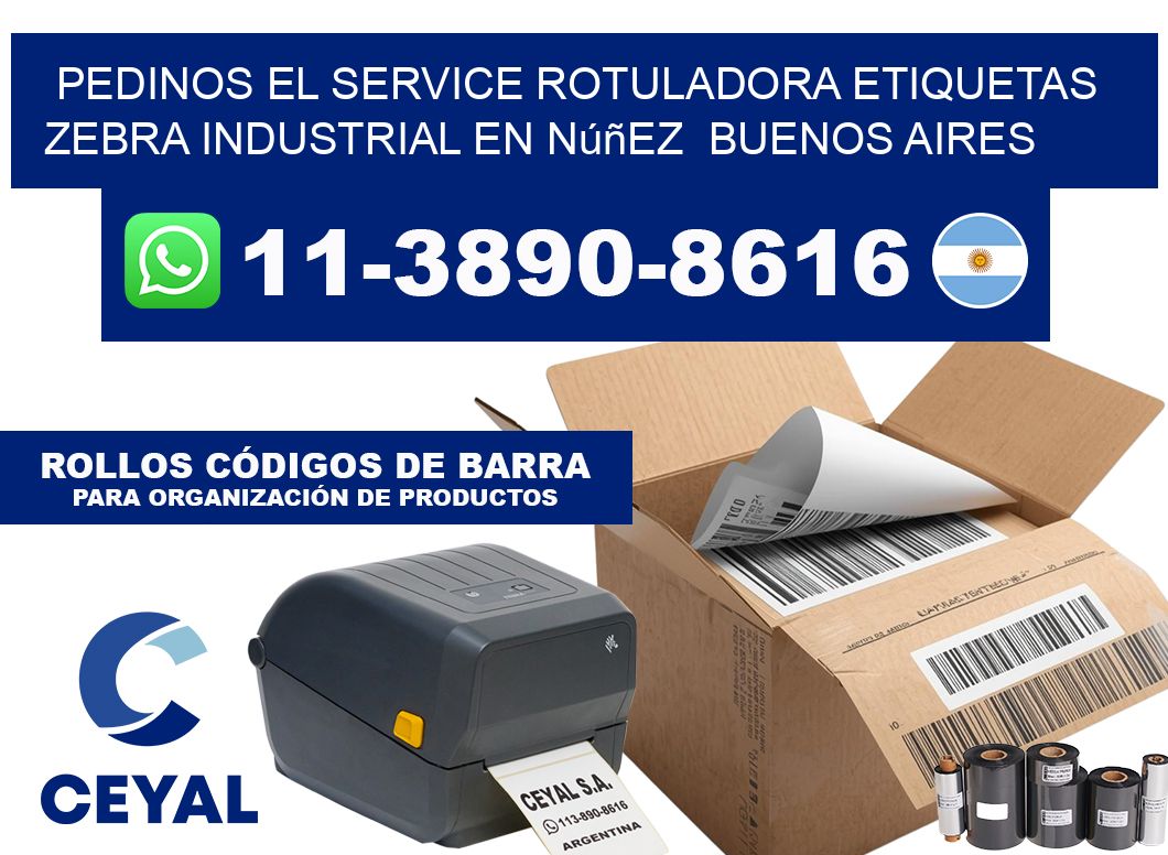 pedinos el service rotuladora etiquetas zebra industrial en Núñez Buenos Aires