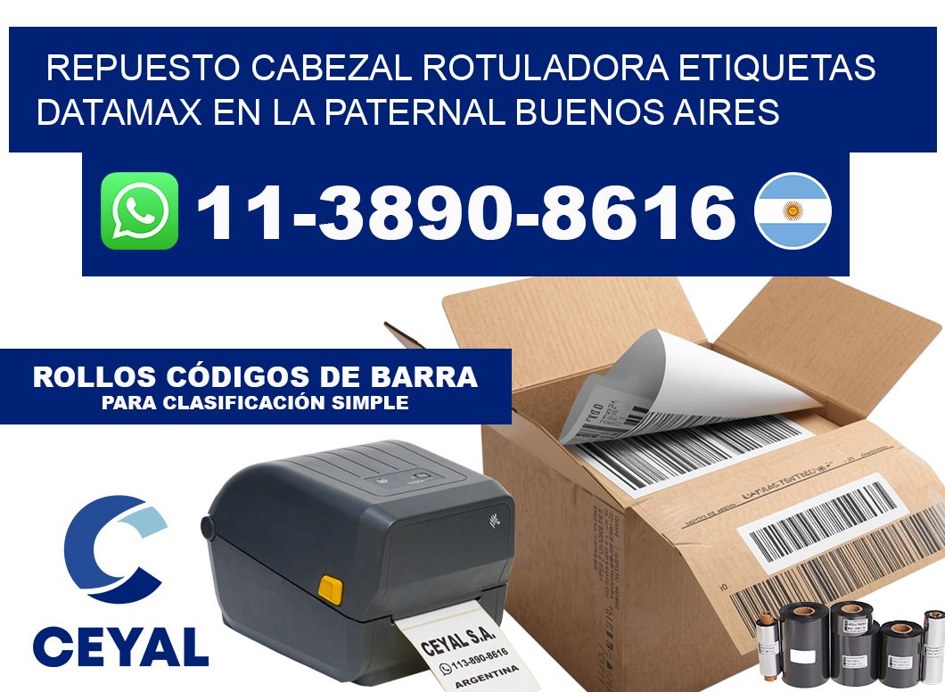 repuesto cabezal rotuladora etiquetas Datamax en La Paternal Buenos Aires