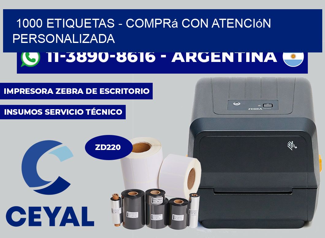1000 ETIQUETAS - Comprá con atención personalizada