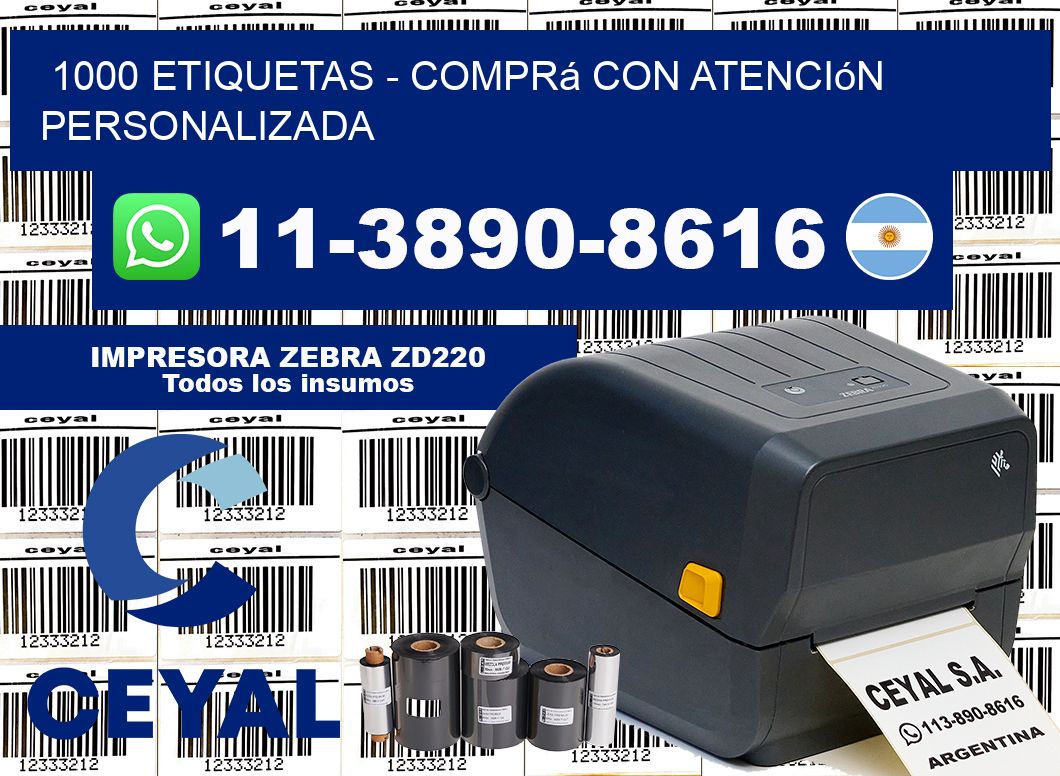 1000 ETIQUETAS - Comprá con atención personalizada