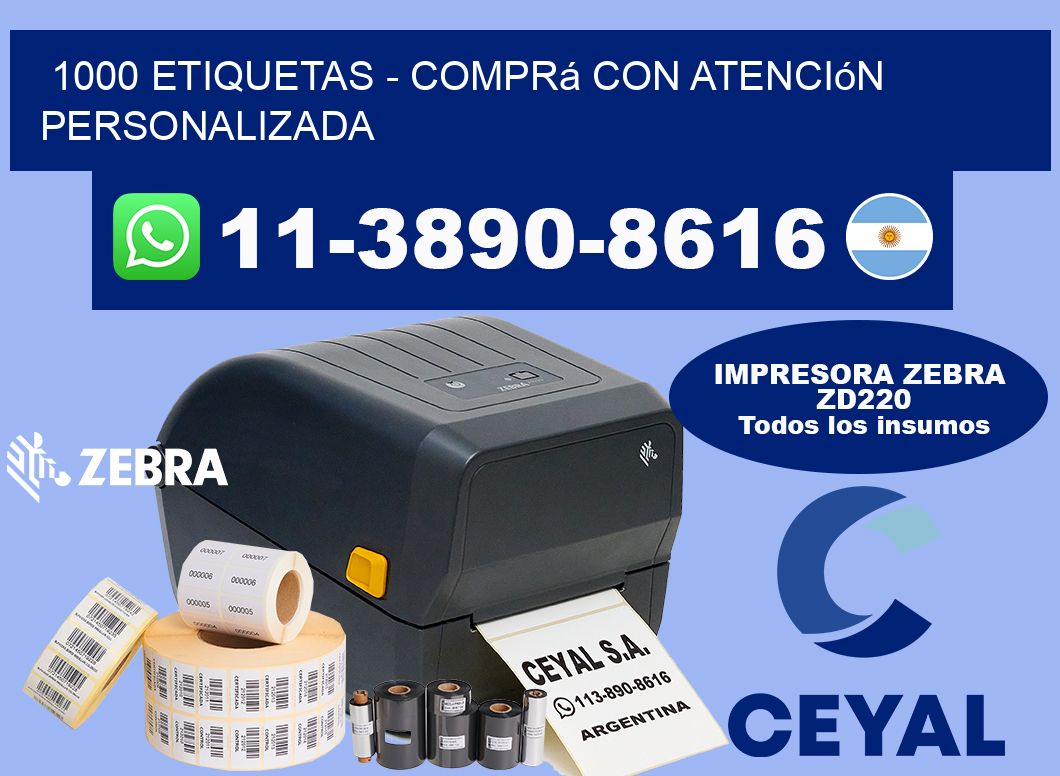 1000 ETIQUETAS - Comprá con atención personalizada