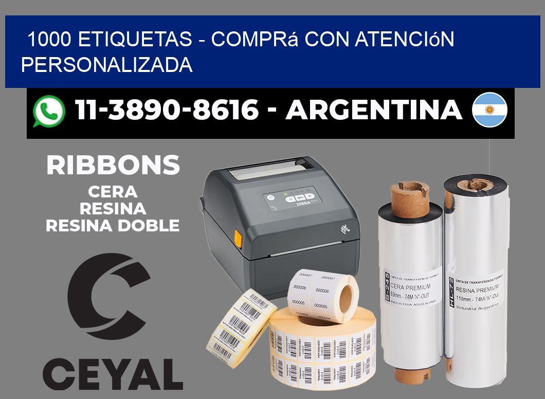 1000 ETIQUETAS - Comprá con atención personalizada