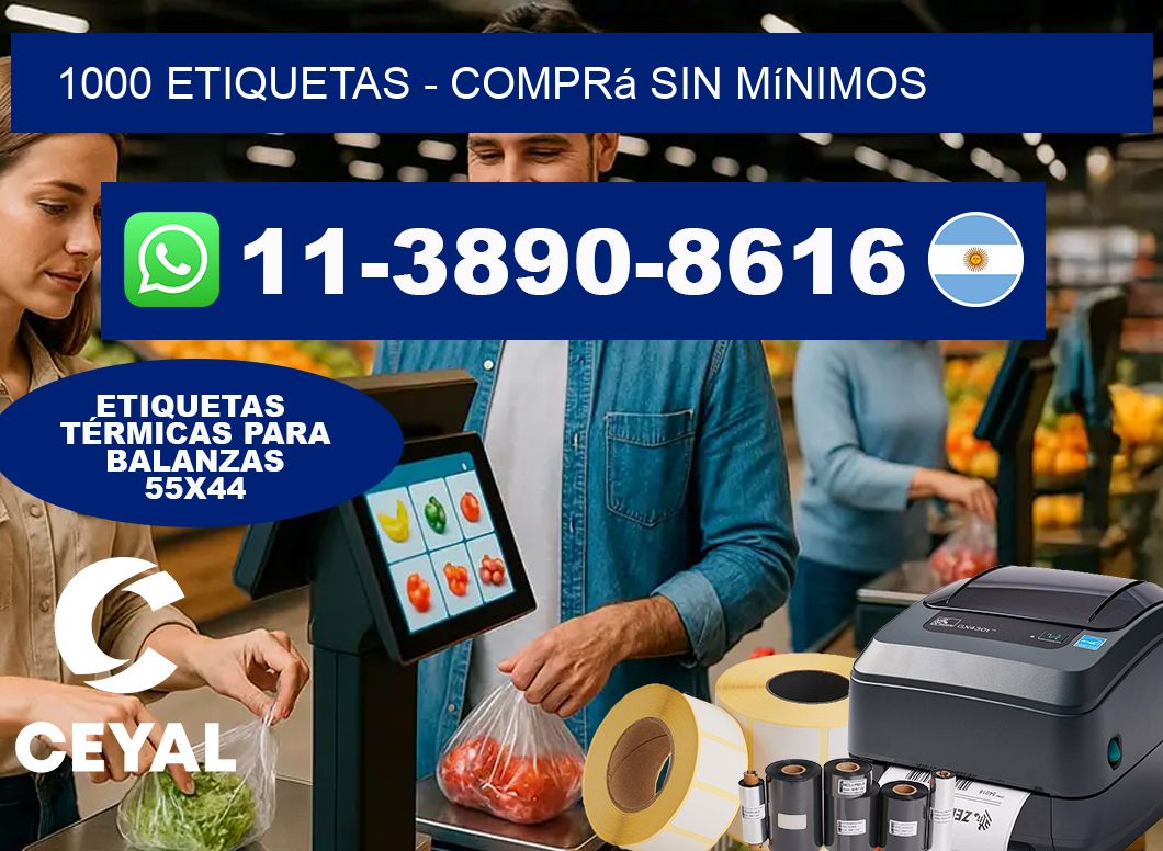 1000 ETIQUETAS – Comprá sin mínimos