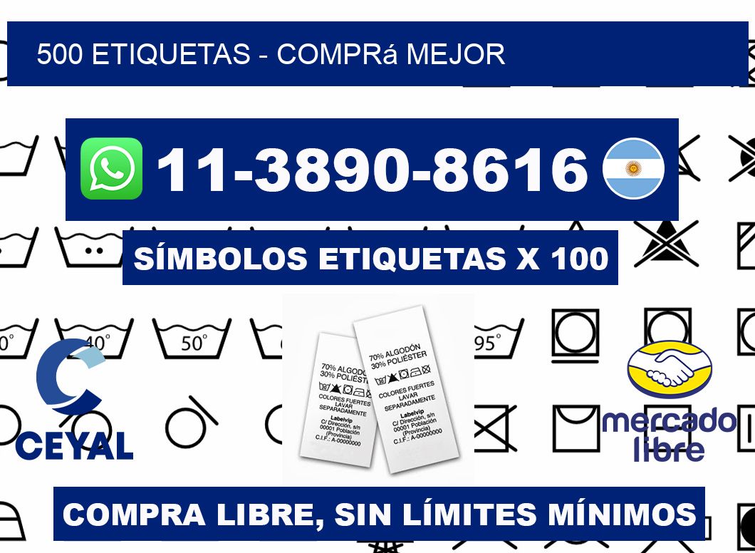 500 ETIQUETAS - Comprá mejor