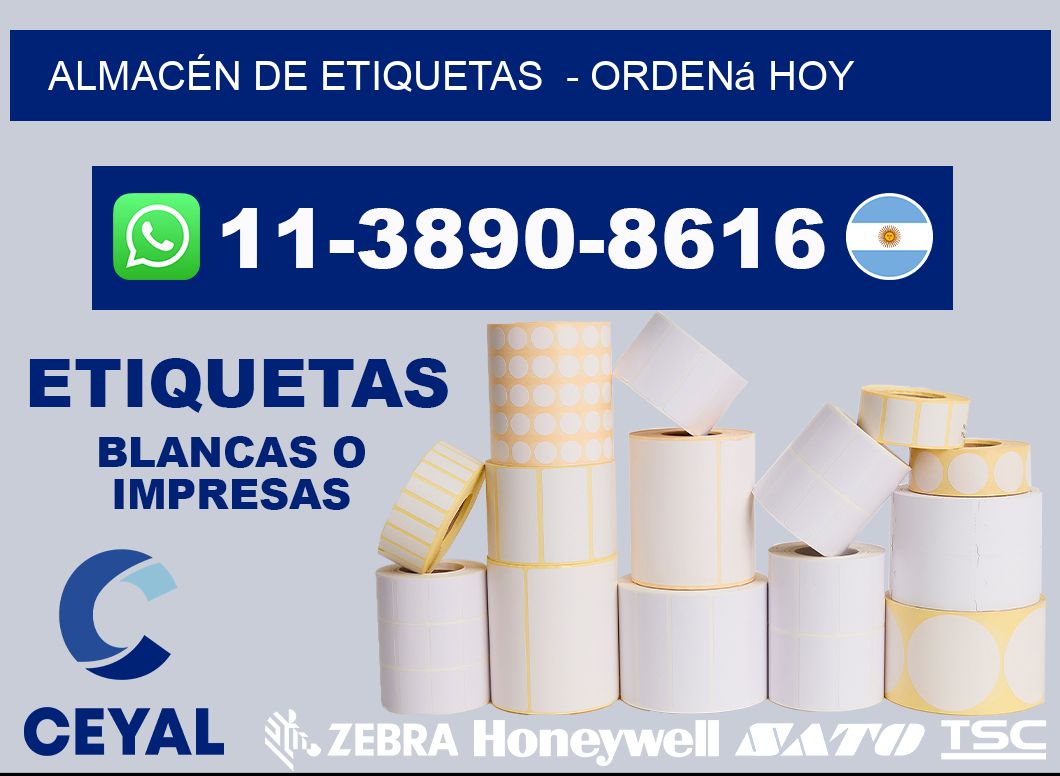 ALMACÉN DE ETIQUETAS  - Ordená hoy