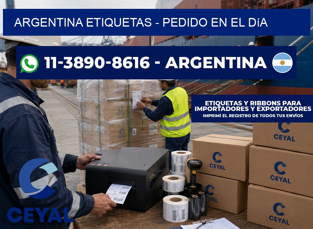 ARGENTINA ETIQUETAS - Pedido en el día