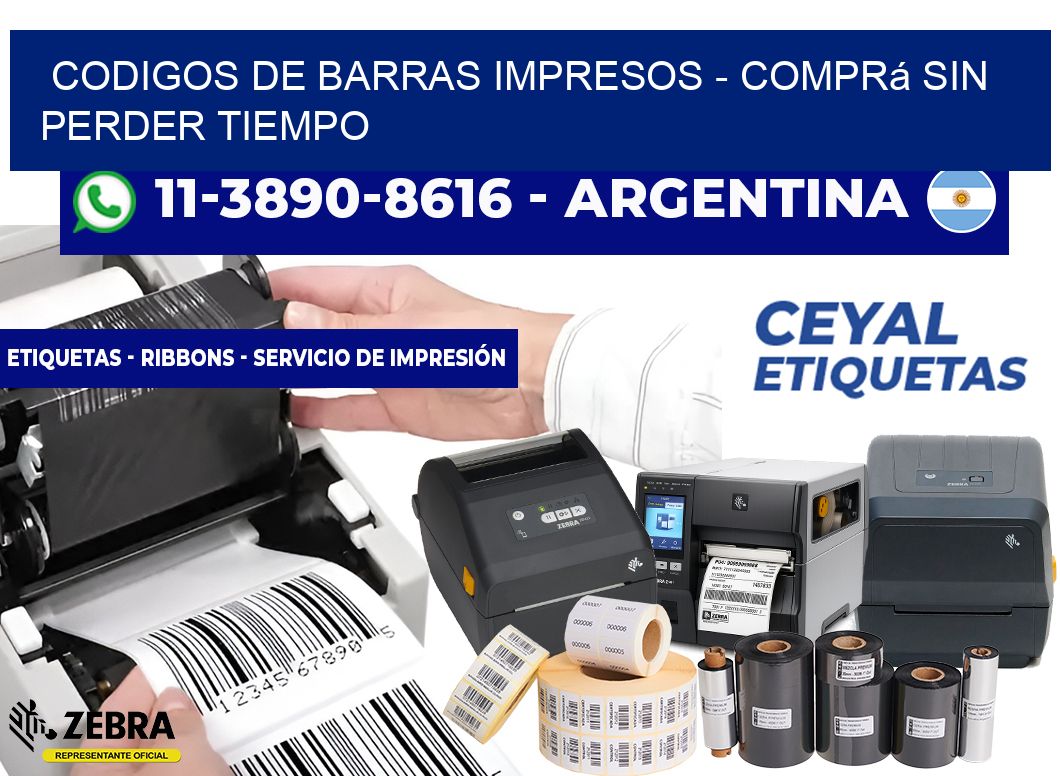 CODIGOS DE BARRAS IMPRESOS - Comprá sin perder tiempo