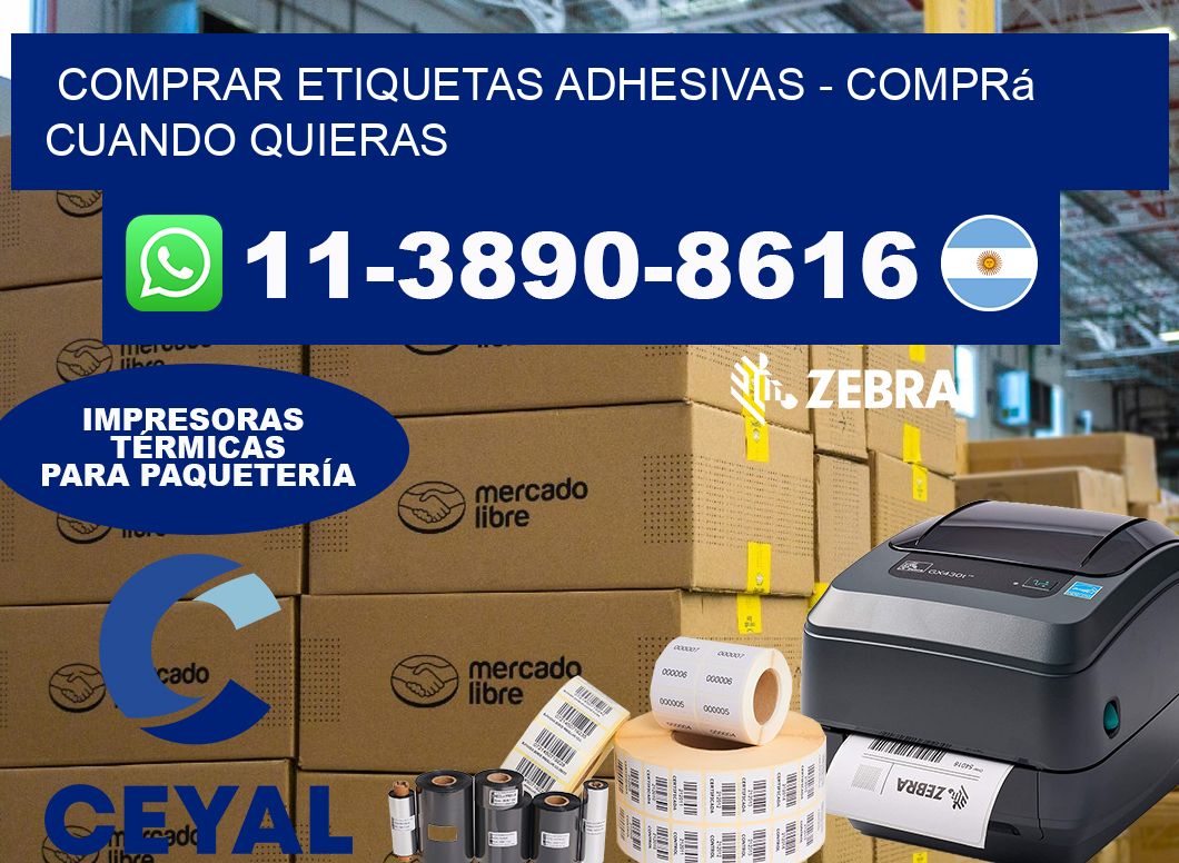 COMPRAR ETIQUETAS ADHESIVAS - Comprá cuando quieras