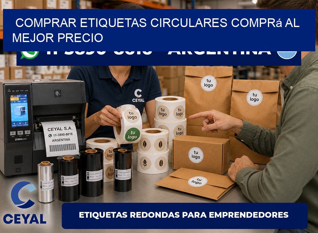COMPRAR ETIQUETAS CIRCULARES Comprá al mejor precio