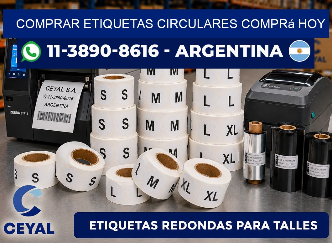 COMPRAR ETIQUETAS CIRCULARES Comprá hoy