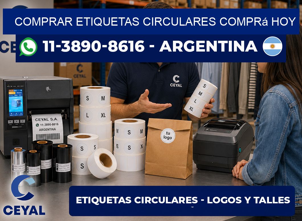 COMPRAR ETIQUETAS CIRCULARES Comprá hoy
