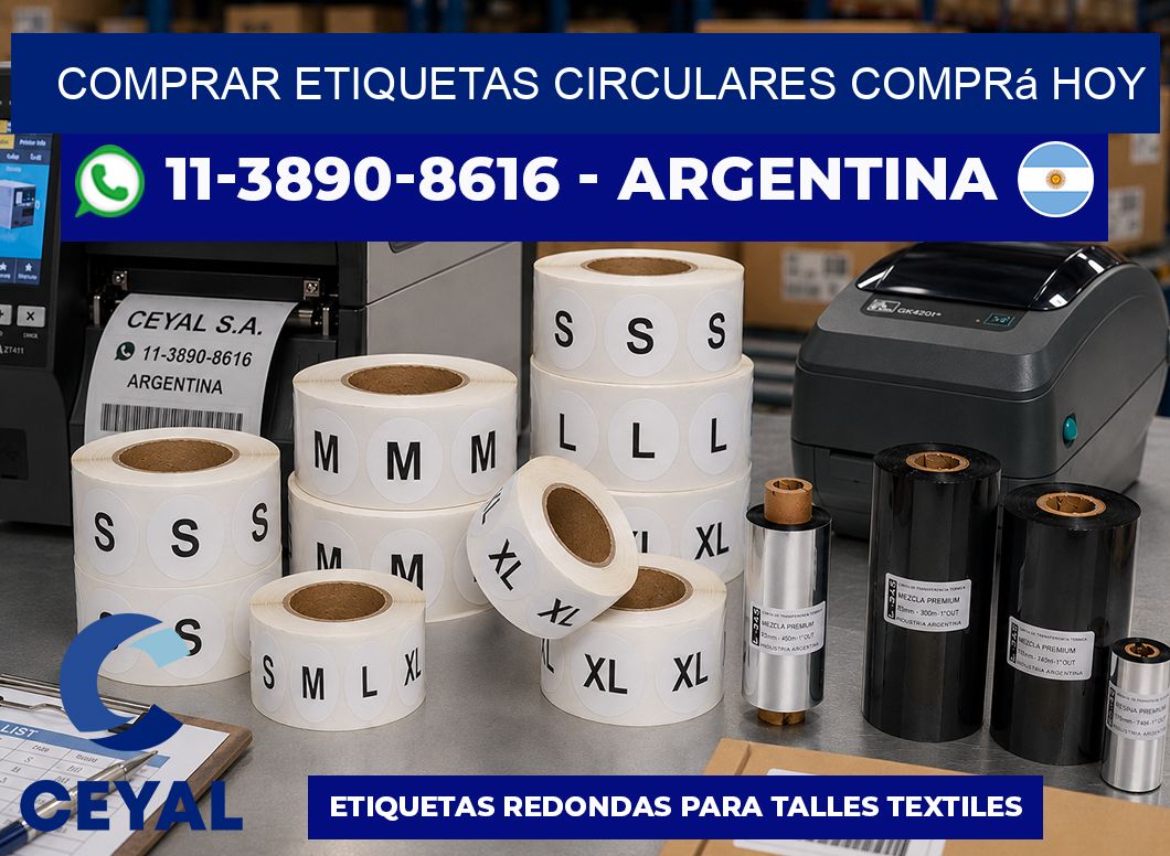 COMPRAR ETIQUETAS CIRCULARES Comprá hoy