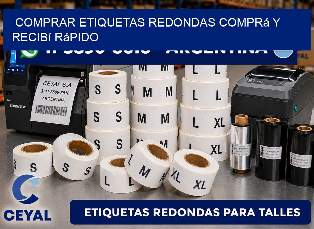 COMPRAR ETIQUETAS REDONDAS Comprá y recibí rápido