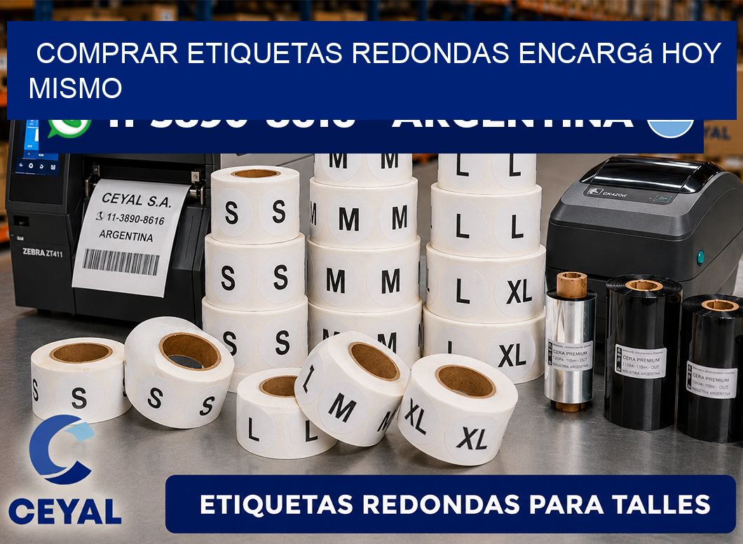 COMPRAR ETIQUETAS REDONDAS Encargá hoy mismo