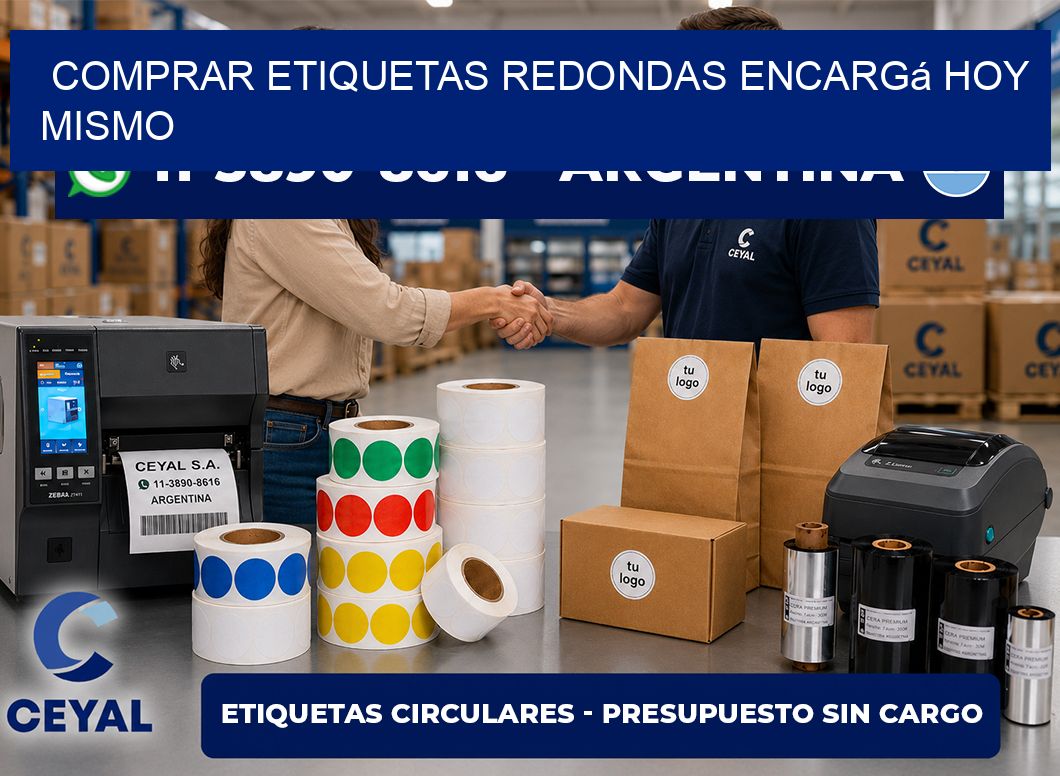 COMPRAR ETIQUETAS REDONDAS Encargá hoy mismo