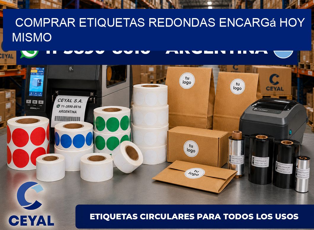 COMPRAR ETIQUETAS REDONDAS Encargá hoy mismo