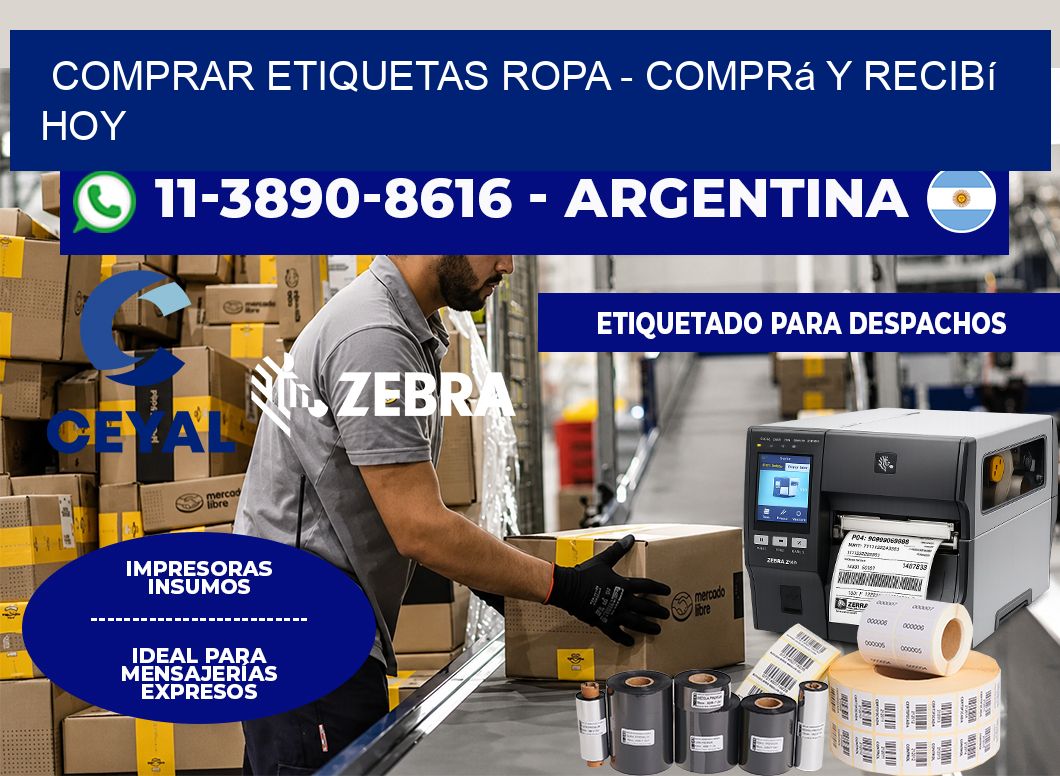 COMPRAR ETIQUETAS ROPA - Comprá y recibí hoy