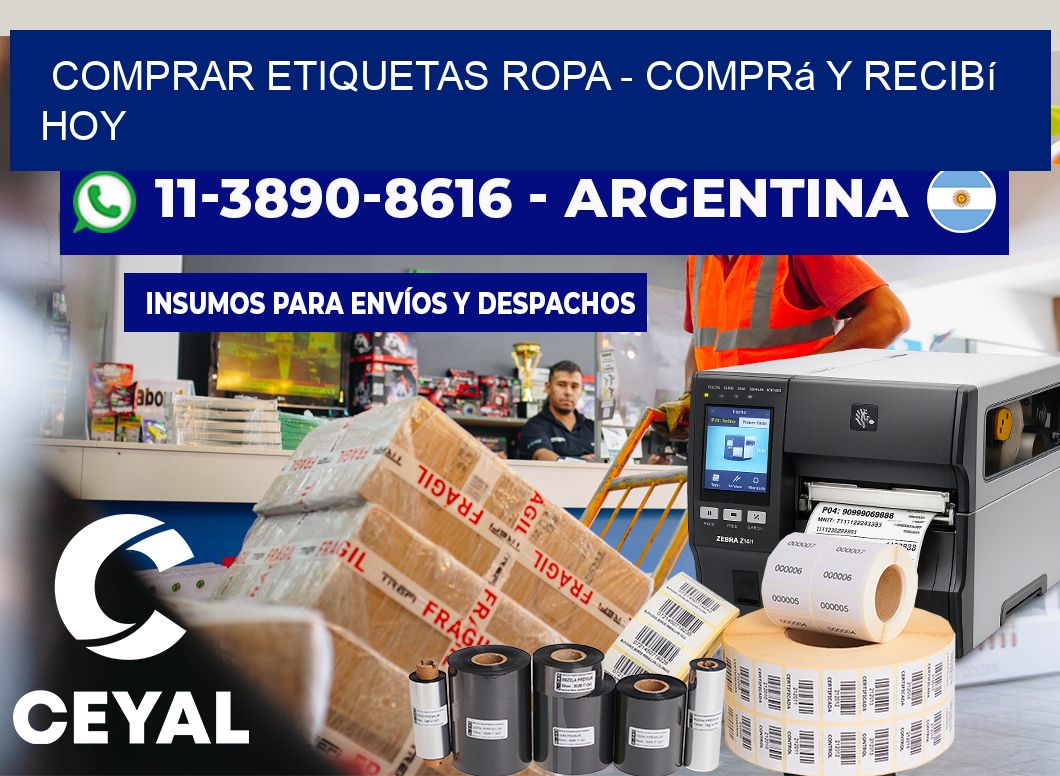 COMPRAR ETIQUETAS ROPA – Comprá y recibí hoy