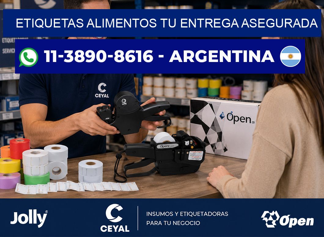 ETIQUETAS ALIMENTOS Tu entrega asegurada