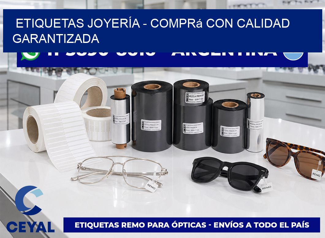 ETIQUETAS JOYERÍA - Comprá con calidad garantizada